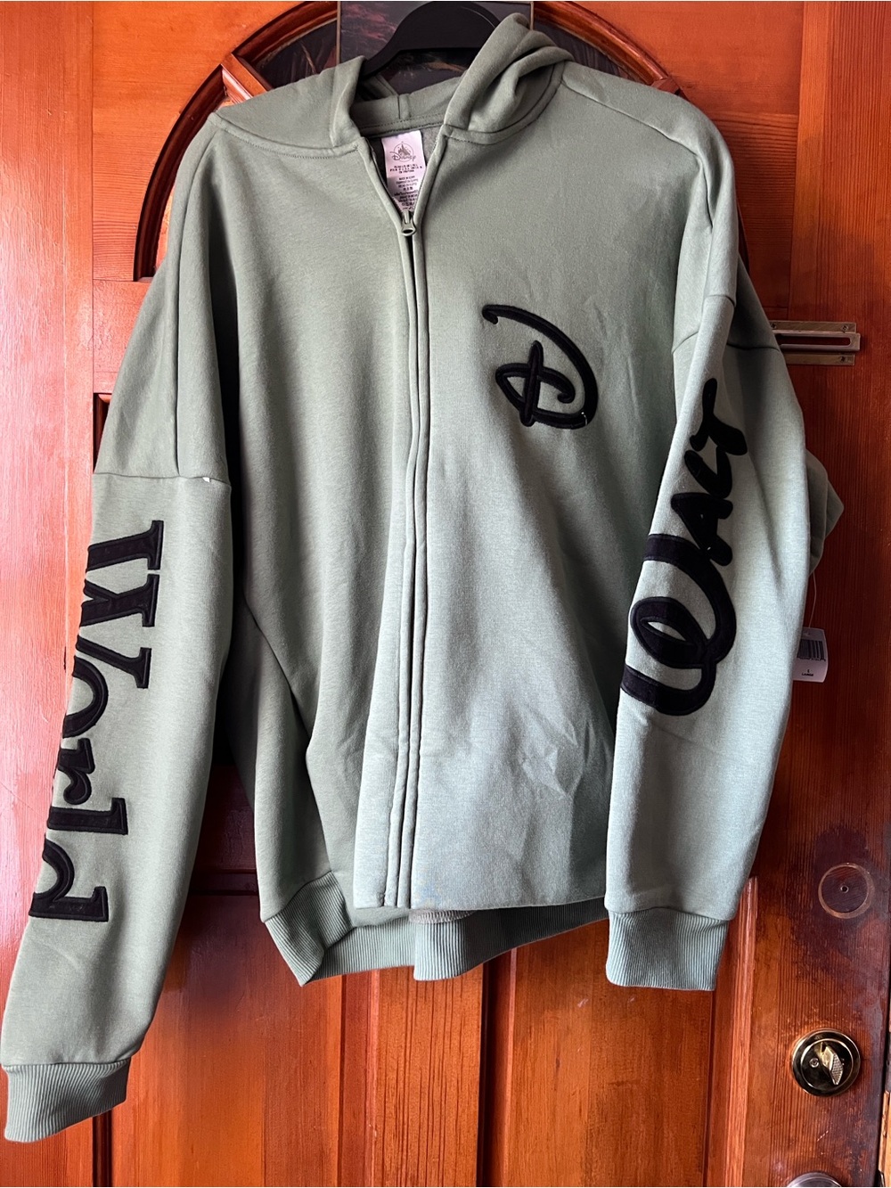 Disney Olive Green Sweatshirt with White Walt Disney World Tag